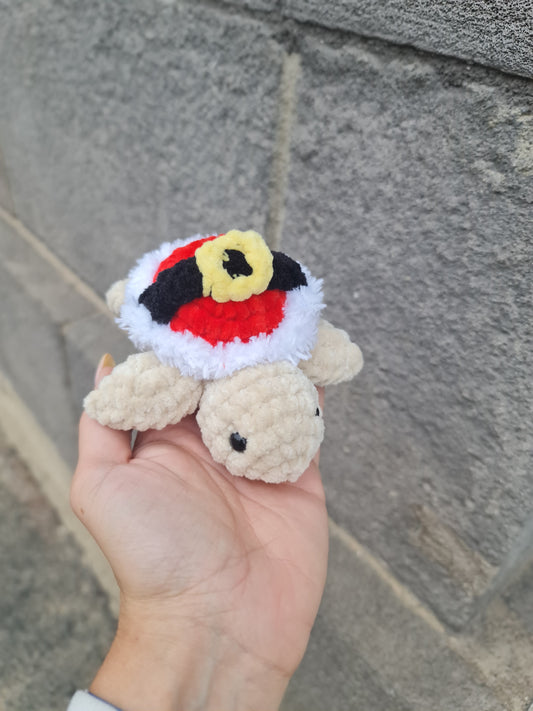 Mini tortue père noël