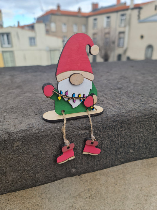 Gnome en bois (Guirlandes)