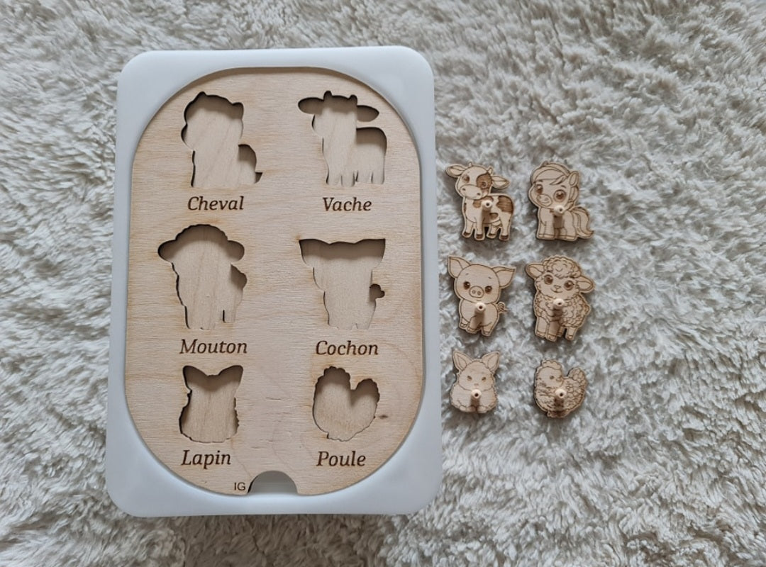 Insert trofast (Animaux de la ferme)